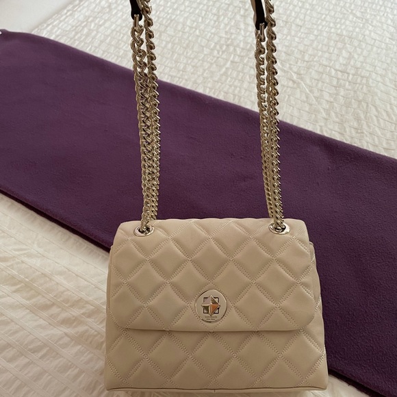 Kate Spade Natalia Small Flap Crossbody in Bare - Picture 2 of 8